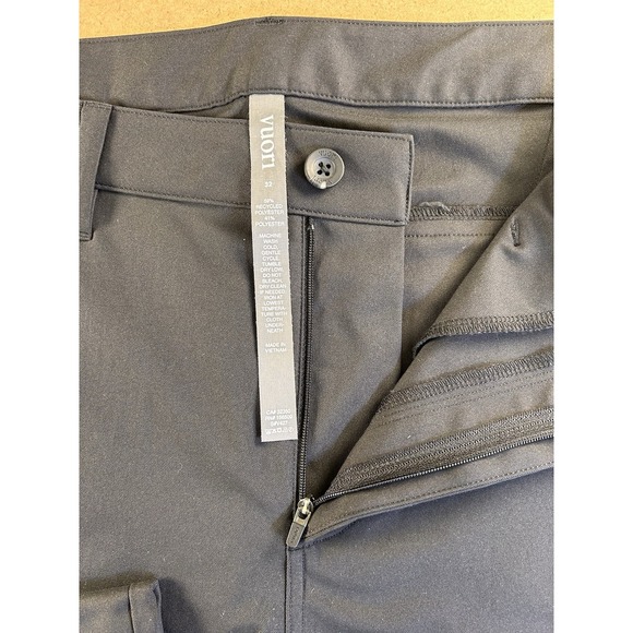 Vuori Other - Vuori Meta Pant V427 Stretch Chino Black Mens 32 (Fits 33x30)  Straight Fit